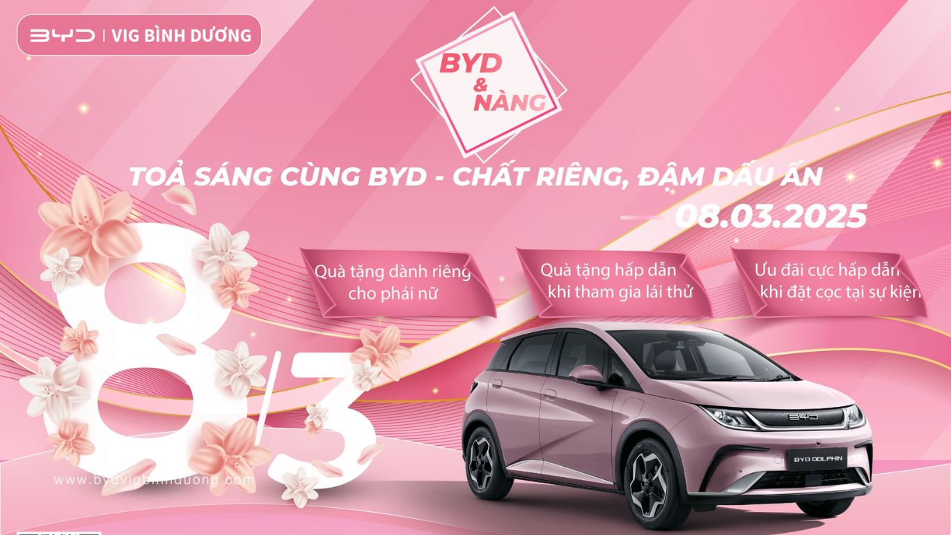 BYD Bình Dương ưu đãi tháng 3