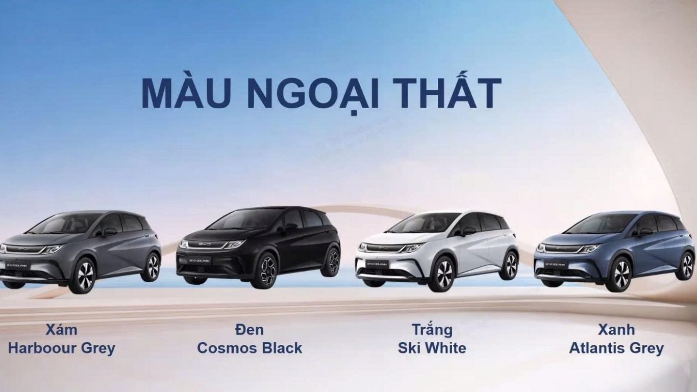 MÀU NGOẠI THẤT BYD DOLPHIN 2026